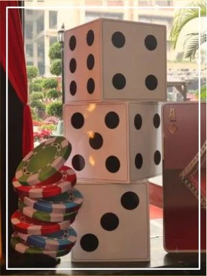 huge casino dices for rent