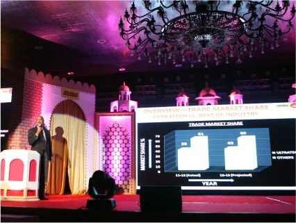 Professional conference stage and AV setup in Delhi NCR