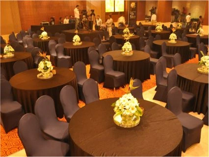 Thematic entrance decor and styling for a dealers meet event in Delhi NCR