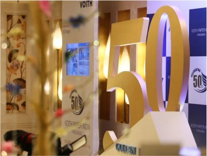 Premium corporate branding graphics for exhibition events in Noida