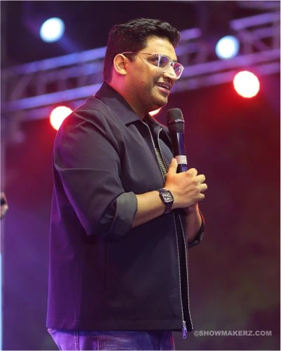 Stand-up comedian performance for corporate event