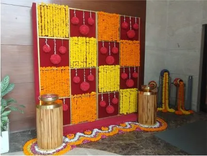Turnkey corporate office festive celebration installation in Delhi NCR