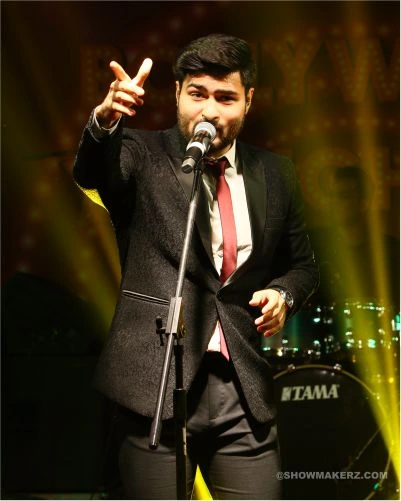Live band performance for corporate event