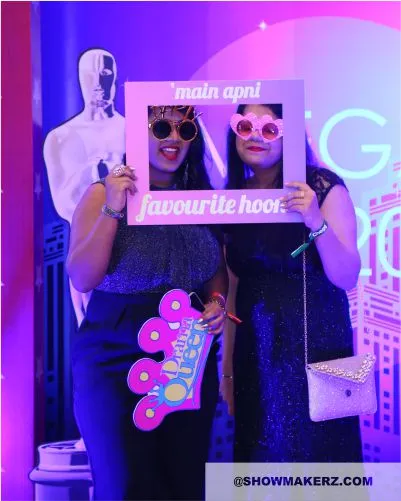 Bollywood theme décor setup for corporate party